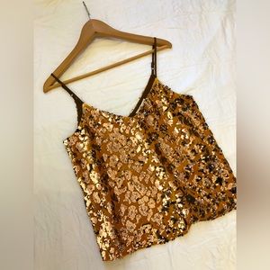 Ro&De Velvet Sequin Party Top
